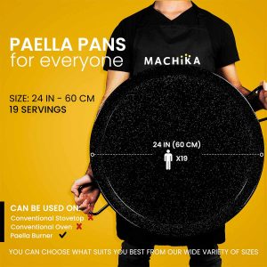 24 In Enameled Steel Paella Pan | 60 cm | 19 Servings