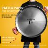 26 inch Polished Steel Paella Pan | 65 cm | 22 Servings - Image 2
