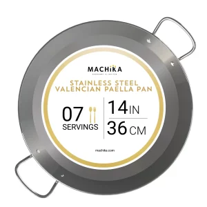 Paella Pan Stainless Steel Induction 36