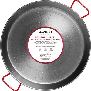 Machika Polished Steel Paella Pan 22 inch (55 cm)